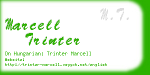 marcell trinter business card